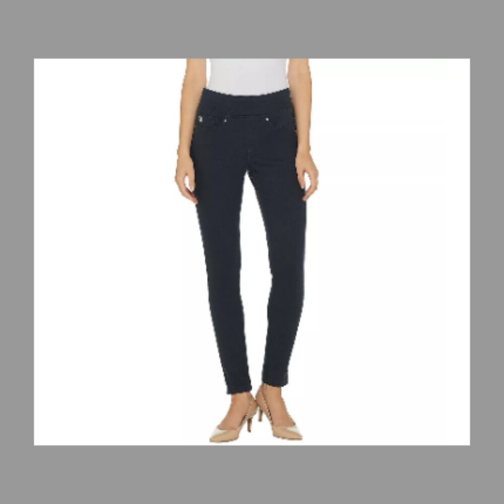 Belle by Kim Gravel Flexibelle Pull On Jeggings Petite Plus 26 WP Dark A284898